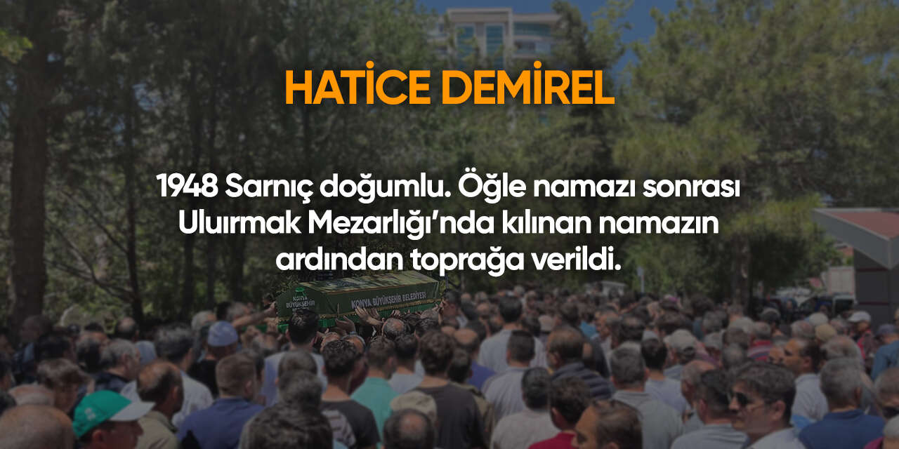 Konya'da bugün vefat edenler | 29 Eylül 2026 4